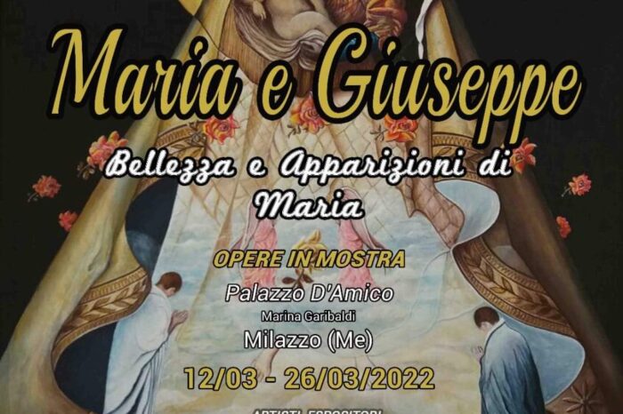 Milazzo. Sabato inaugurazione a Palazzo D’Amico della mostra “ Bellezza e apparizioni di Maria”