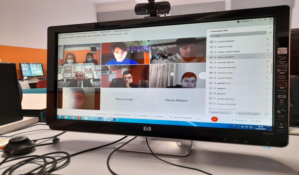 Milazzo. Incontro on-line tra i ragazzi dell'ITET “L. DA VINCI” e Giuseppe Antoci.