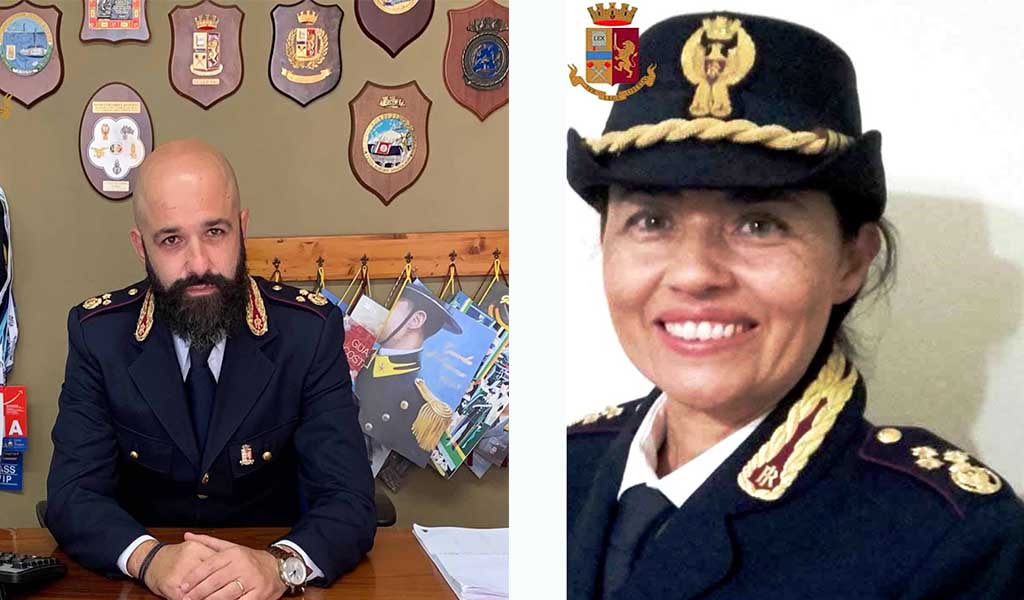 Vice questore La rosa e Commissario Scalzo