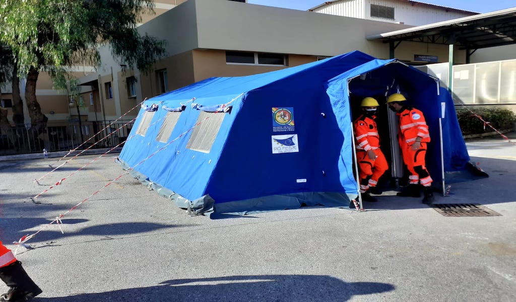 tenda pre triage barcellona